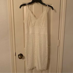 White lace dress